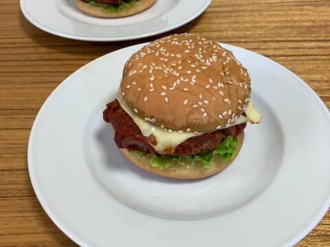 うちのサンド　自家製　チーズバーガー